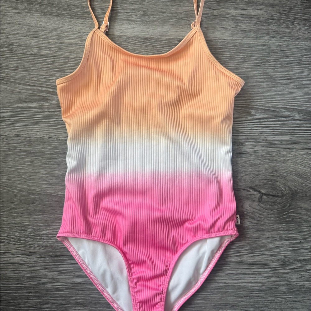 Abercrombie Kids Peach pink and White Swimsuit